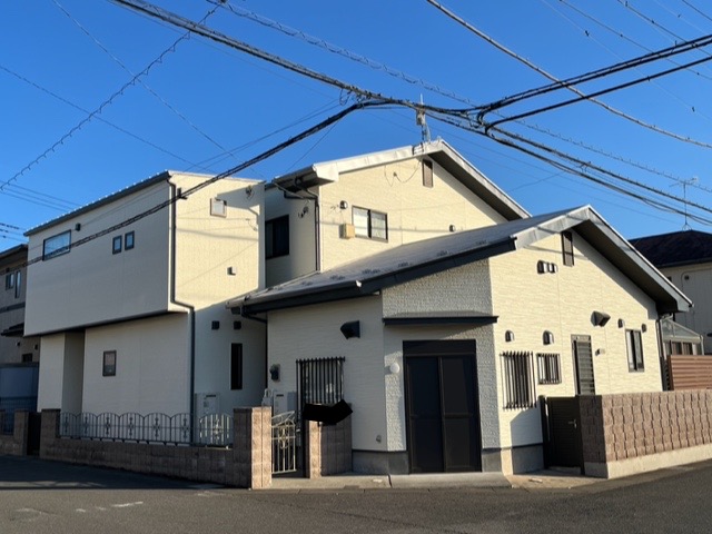 宇都宮市鶴田町 T 様邸 ：【高機能/高耐久】遮断熱 屋根・外壁塗装工事 　新築再現フルマットフルホワイト仕上げ