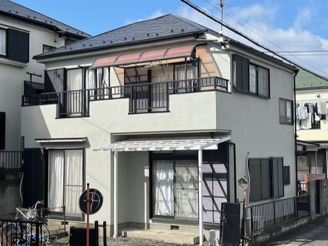 宇都宮市 K 様邸 ：高耐久シリコン樹脂屋根塗装 /　高耐久弾性ヒビ割れ防止外壁塗装工事