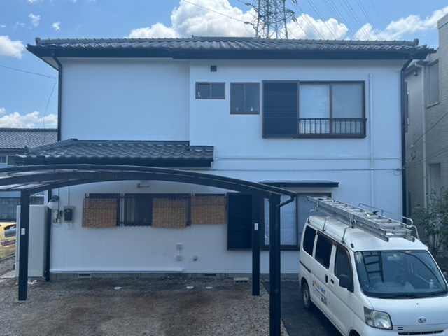 小山市T 様邸 ：　高耐久シリコン外壁塗装工事
